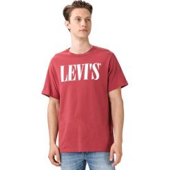 Levi's Koszulka Czerwony. Czerwone podkoszulki męskie Levi's®, s, bez wzorów, z bawełny, bez kołnierzyka, krótkie. Za 102,95 zł.
