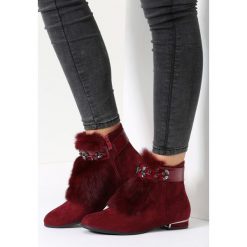 Bordowe Botki Teeny Frost. Czerwone botki damskie saszki vices. Za 49,99 zł.