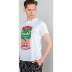 Pepe Jeans Whatsoup Koszulka Biały. Białe podkoszulki męskie Pepe Jeans, xl, z nadrukiem, z bawełny, bez kołnierzyka, z krótkim rękawem, krótkie. Za 249,95 zł.