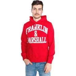 Franklin & Marshall Bluza Czerwony. Czerwone bluzy męskie Franklin Marshall, l, z nadrukiem, z bawełny, bez kołnierzyka, bez rękawów, bez kaptura. Za 395,95 zł.