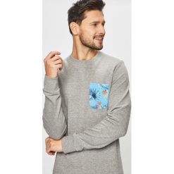 Jack & Jones - Bluza. Szare bluzy męskie Jack & Jones, xl, z nadrukiem, z bawełny, z okrągłym kołnierzem, bez rękawów, bez kaptura. W wyprzedaży za 49,90 zł.