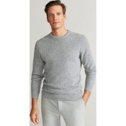 Mango Man - Sweter Gascon. Szare swetry męskie Mango Man, s, bez wzorów, z wełny, z okrągłym kołnierzem, bez kaptura. W wyprzedaży za 99,90 zł.