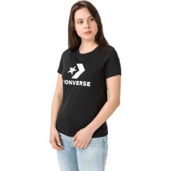 Converse Star Chevron Koszulka Czarny Wielokolorowy. Czarne koszulki damskie Converse, m, z nadrukiem, z bawełny, bez kołnierzyka. Za 102,95 zł.