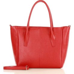 Torebka skórzana shopper big marco mazzini - czerwony. Czerwone torby damskie na zakupy MAZZINI, w paski, ze skóry, bez dodatków. W wyprzedaży za 319,00 zł.