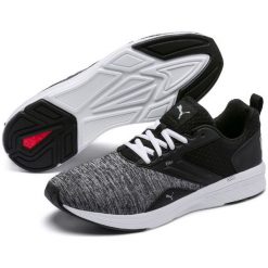 Puma Nrgy Comet Black White 44. Czarne buty sportowe męskie Puma, z materiału, bez zapięcia, do biegania. Za 233,46 zł.
