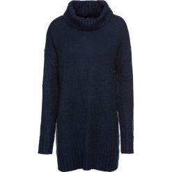 Sweter z golfem bonprix ciemnoniebiesko-czarny melanż. Niebieskie golfy damskie marki bonprix, melanż. Za 109,99 zł.