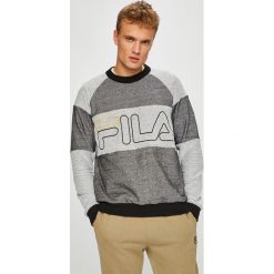 Fila - Bluza. Szare bluzy męskie Fila, s, z nadrukiem, z bawełny, z okrągłym kołnierzem, bez rękawów, bez kaptura. W wyprzedaży za 199,90 zł.