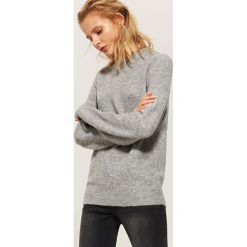 Gładki sweter - Jasny szar. Szare swetry klasyczne damskie marki House, l. Za 89,99 zł.