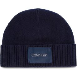 Czapka CALVIN KLEIN - Cuff Beanie K50K504093 448. Niebieskie czapki męskie Calvin Klein, z materiału. Za 179,00 zł.