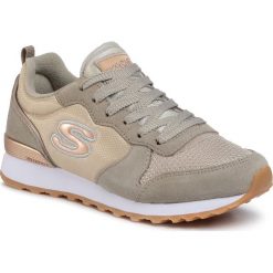 Sneakersy SKECHERS - Golden Gurl 111/TPE Taupe. Szare półbuty damskie Skechers, ze skóry. Za 259,99 zł.