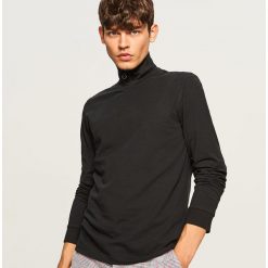 Bluza z golfem - Czarny. Czarne bluzy męskie rozpinane marki Reserved, s. W wyprzedaży za 39,99 zł.