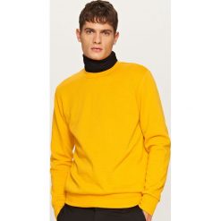 Bluzy męskie: Gładka bluza - Żółty
