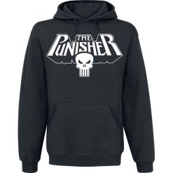 Bluzy męskie: The Punisher Logo Bluza z kapturem czarny