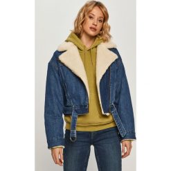 Levi's - Ramoneska jeansowa. Niebieskie kurtki damskie Levi's®, s, bez wzorów, z bawełny, krótkie. Za 639,90 zł.