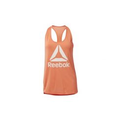 Topy na ramiączkach / T-shirty bez rękawów Reebok Sport Koszulka bez rękawów WOR Supremium Logo. Różowe topy damskie marki Reebok Sport, s, bez wzorów, bez kołnierzyka. Za 89,95 zł.