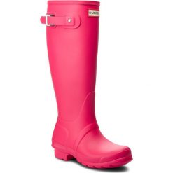 Kalosze HUNTER - Org Tall Gloss WFT1000RMA Bright Pink. Różowe kalosze damskie Hunter, z aplikacjami, z tworzywa sztucznego. W wyprzedaży za 389,00 zł.