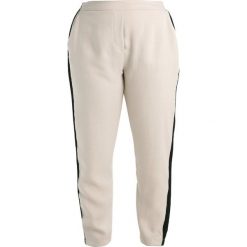 Chinosy damskie: Elvi CIGARETTE BLACK SIDE STRIPE Spodnie materiałowe nude