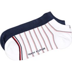 Tommy Hilfiger 2-pack Skarpetki Niebieski Biały. Niebieskie skarpetki damskie TOMMY HILFIGER, w paski, z elastanu. Za 38,95 zł.