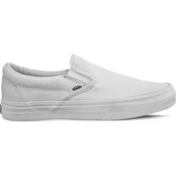 Wsuwane Białe Komfortowe Trampki Vans Classic Slip on W00. Białe trampki i tenisówki damskie Molly.pl, bez wzorów, z gumy, bez zapięcia. Za 259,00 zł.