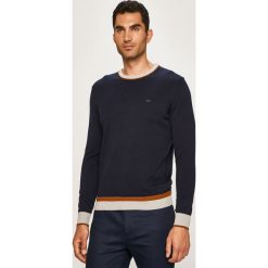 Lacoste - Sweter. Niebieskie swetry męskie Lacoste, m, z bawełny, z okrągłym kołnierzem. Za 429,90 zł.