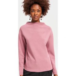 Bluza z szeroką stójką - Różowy. Różowe bluzy damskie Reserved, s, bez wzorów, bez rękawów, bez kaptura. Za 99,99 zł.