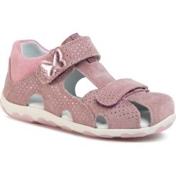 Sandały SUPERFIT - 6-09041-90 D Lila/Rosa. Różowe sandały dziewczęce Superfit, ze skóry, bez zapięcia. Za 249,00 zł.