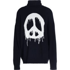 Swetry klasyczne męskie: D.GNAK OVERSIZED LOGO Sweter black