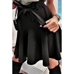 Spódnica TAZOLA. Czarne spódniczki damskie s, mini. W wyprzedaży za 89,00 zł.