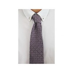 Krawat jedwabny Regular #32. Niebieskie krawaty męskie marki The bow bow ties, bez wzorów, z jedwabiu. Za 99,00 zł.