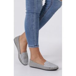 Szare mokasyny wzorek Casu SN19X10/G. Szare mokasyny damskie Casu. Za 49,99 zł.