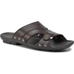 Klapki LASOCKI FOR MEN - MI07-A788-A613-01 Chocolate Brown. Pomarańczowe klapki męskie Lasocki For Men, z aplikacjami, ze skóry. Za 99,99 zł.