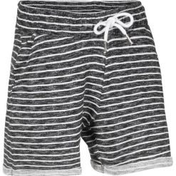 Spodenki dresowe bonprix czarny w paski. Czarne spodnie damskie bonprix, z dresówki. Za 69,99 zł.