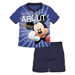 Disney By Arnetta Piżama Chłopięca Mickey Mouse 128 Niebieski. Niebieskie bielizna chłopięca Disney By Arnetta, z nadrukiem, z bawełny, bez rękawów. Za 39,00 zł.