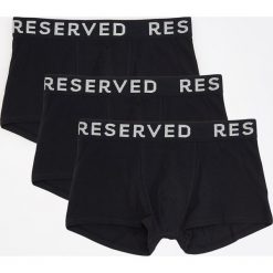 Bokserki męskie: 3 pack czarnych bokserek – Czarny