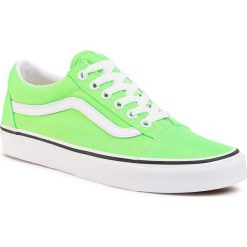 Tenisówki VANS - Old Skool VN0A4U3BWT51 (Neon) Green Gecko/Tr Wht. Zielone trampki męskie Vans, bez wzorów, ze skóry, sportowe, bez zapięcia. Za 339,00 zł.