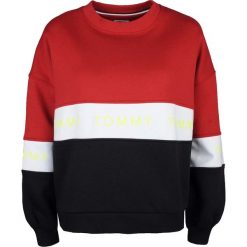 Tommy Jeans Bluza "Colorblock". Bluzy damskie TOMMY HILFIGER, bez wzorów, z jeansu, bez rękawów, bez kaptura. Za 319,00 zł.