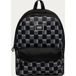 Vans - Plecak. Czarne plecaki damskie Vans, bez wzorów, z poliesteru. Za 169,90 zł.