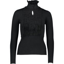 Sweter w kolorze czarnym. Czarne swetry damskie Cachemire and Co, s, bez wzorów, z bawełny, bez rękawów, bez kaptura. W wyprzedaży za 131,95 zł.