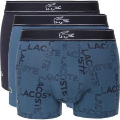 Lacoste 3-pack Bokserki Niebieski. Niebieskie bokserki męskie Lacoste, bez wzorów, z elastanu. Za 199,95 zł.