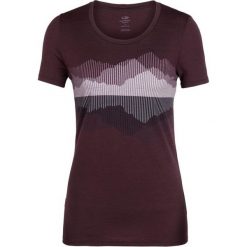 Icebreaker Damski T-Shirt Wmns Tech Lite Ss Low Crewe Cook, Reflected Velvet, L. Czarne koszulki damskie termoaktywne marki Icebreaker, l, bez wzorów, z wełny. W wyprzedaży za 195,00 zł.