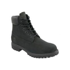 Timberland Premium 6 Inch 10073 42 Czarne. Czarne buty trekkingowe męskie Timberland, ze skóry, bez zapięcia. W wyprzedaży za 849,99 zł.