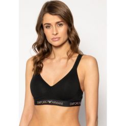 Biustonosz braletka Emporio Armani 163995 0P217 00020. Czarne biustonosze Emporio Armani, bez wzorów. W wyprzedaży za 149,00 zł.