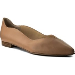 Baleriny BRENDA ZARO - T2531 Nappa Nude. Czerwone baleriny damskie marki Brenda Zaro, z materiału. W wyprzedaży za 249,00 zł.