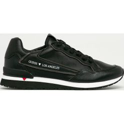 Guess Jeans - Buty. Białe sneakersy męskie Guess Jeans, z okrągłym noskiem, na sznurówki. Za 499,90 zł.