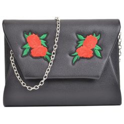 Mangotti Torebka Crossbody Czarna. Czarne torebki klasyczne damskie Mangotti, bez wzorów, bez dodatków. Za 169,00 zł.