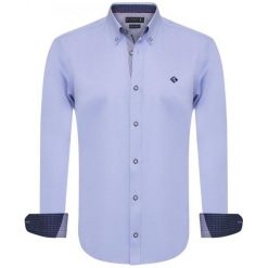 Sir Raymond Tailor Męska Koszula Wrapped Xxl Niebieska. Niebieskie koszule męskie Sir Raymond Tailor, xxl, bez wzorów, bez kołnierzyka, bez rękawów. Za 149,00 zł.