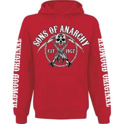 Sons Of Anarchy Chain Logo Bluza z kapturem czerwony. Czerwone bluzy męskie marki Sons Of Anarchy, l, z kapturem. Za 164,90 zł.