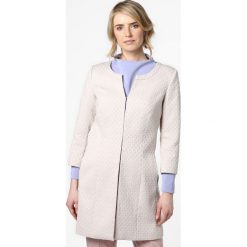 Comma - Płaszcz damski, beżowy. Brązowe płaszcze damskie comma, bez wzorów, z żakardem, eleganckie. Za 799,95 zł.