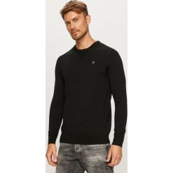 G-Star Raw - Sweter. Czarne swetry męskie G-Star RAW, s, bez wzorów, z bawełny, retro, z okrągłym kołnierzem, bez kaptura. Za 419,90 zł.