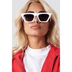NA-KD Accessories Okulary przeciwsłoneczne kocie oczy - White. Białe okulary przeciwsłoneczne damskie lenonki marki NA-KD Accessories. Za 60,95 zł.